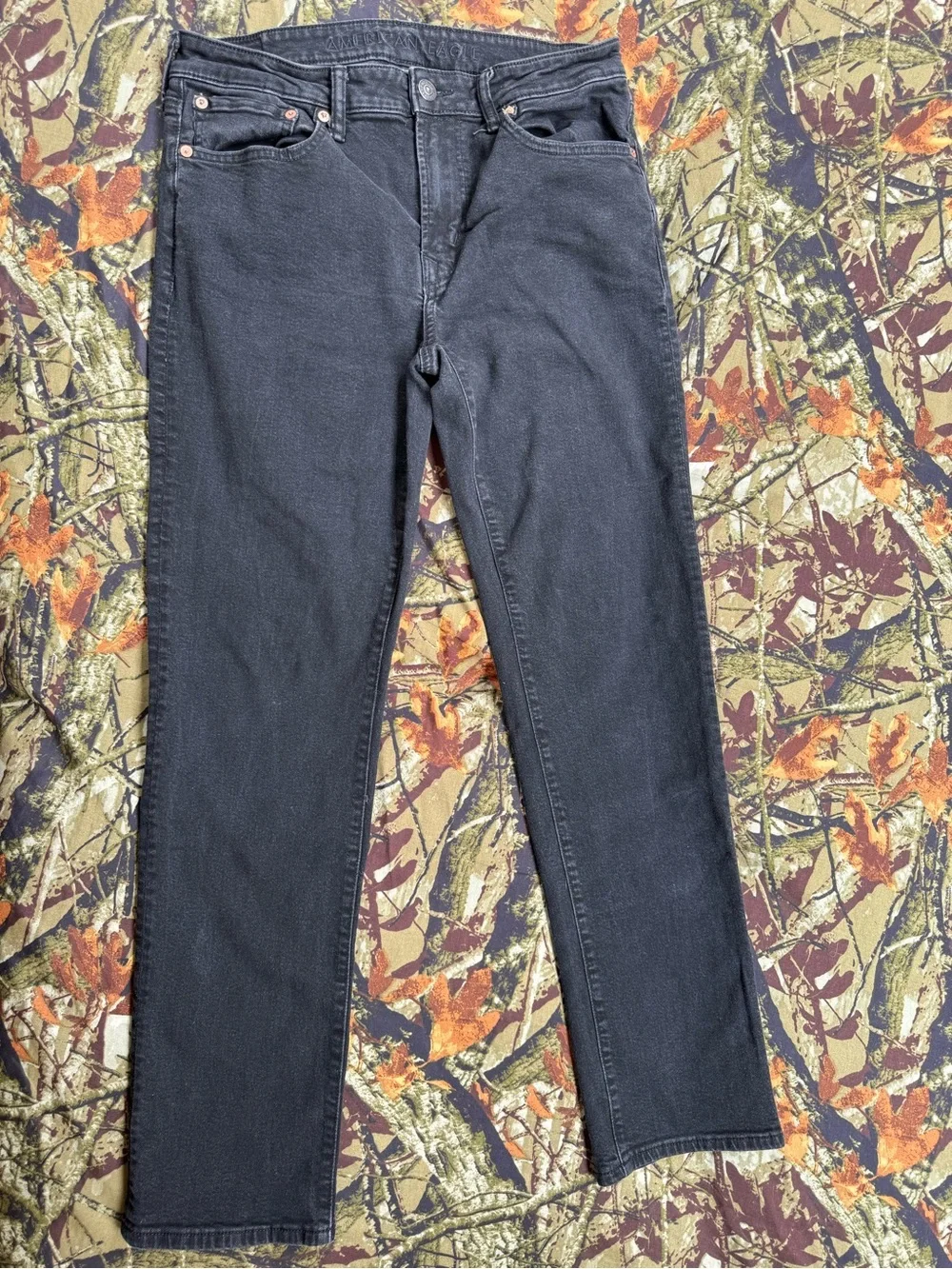 American Eagle Airflex+ Men’s Jeans 32x32 Washed Black Stretch Denim Pants